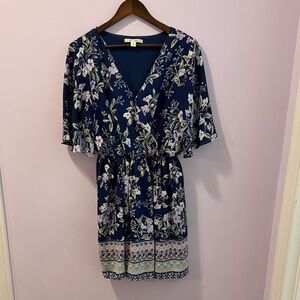 Miami Navy Floral Mini Dress